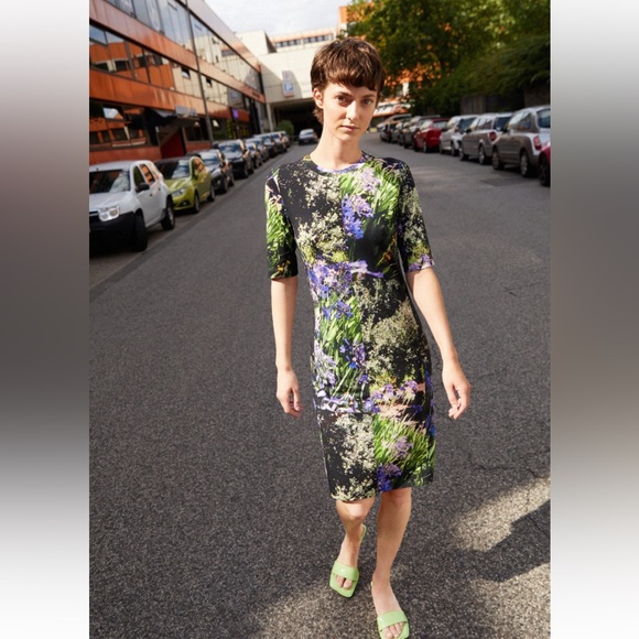 Paul Smith women’s “Agapanthus” jersey print dress Size XS - Picture 11 of 17